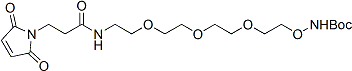 Mal-amide-PEG3-oxyamineBoc