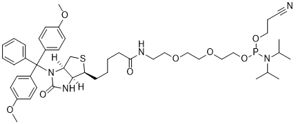 DMTR-biotin-PEG3-(2-cyanoethyl) diisopropylphosphoramidite