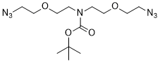 N,N-Bis(PEG2-azide)-N-Boc