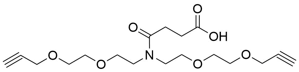 N,N-Bis(PEG2-propargyl)-N-4-oxo-butanoic acid