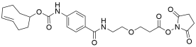 TCO-carbonylamino-benzamido-PEG1 NHS ester