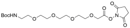 t-Boc-N-Amido-PEG4-CH2CO2-NHS ester