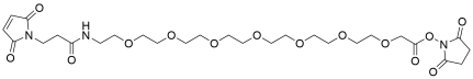 Mal-propionylamido-PEG7-NHS acetate