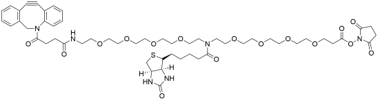 N-(DBCO-PEG4)-N-Biotin-PEG4-NHS