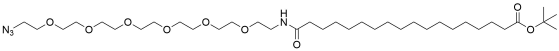 17-(Azide-PEG6-ethylcarbamoyl)heptadecanoic t-butyl ester