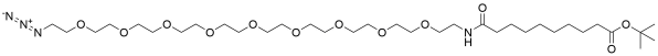 9-(Azide-PEG9-ethylcarbamoyl)nonanoic t-butyl ester