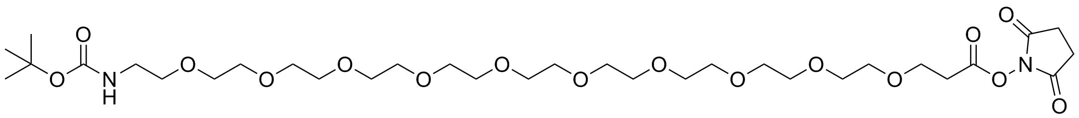 t-Boc-N-amido-PEG10-NHS ester