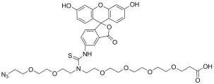 N-(Azido-PEG2)-N-Fluorescein-PEG4-acid
