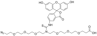 N-(Azido-PEG3)-N-Fluorescein-PEG3-acid