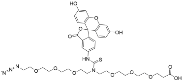 N-(Azido-PEG3)-N-Fluorescein-PEG3-acid