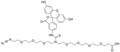 N-(Azido-PEG3)-N-Fluorescein-PEG4-acid