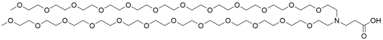 N-(propanoic acid)-N-bis(m-PEG12)