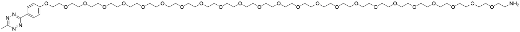 Methyltetrazine-PEG24-amine HCl salt