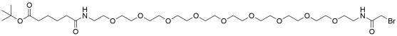 17-(Bromoacetamido-PEG9-ethylcarbamoyl)pentanoic t-butyl ester