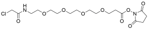 Chloroacetamido-PEG4-NHS ester
