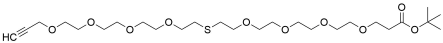 Propargyl-PEG4-S-PEG4-t-butyl ester