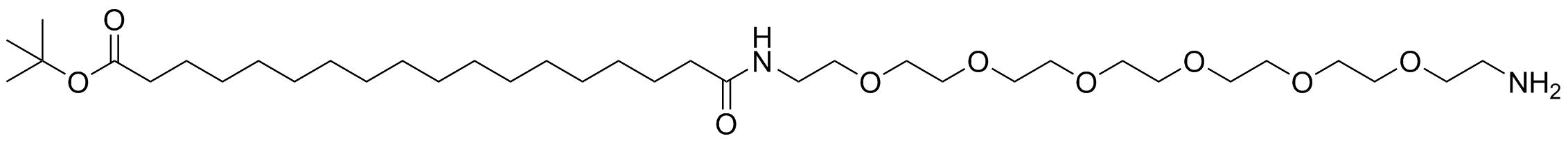 17-(Amino-PEG6-ethylcarbamoyl)heptadecanoic t-butyl ester