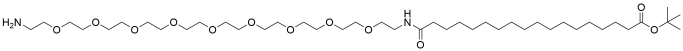 17-(Amino-PEG9-ethylcarbamoyl)heptadecanoic t-butyl ester