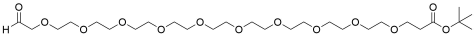 Ald-CH2-PEG10-t-butyl ester