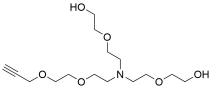 N-(Propargyl-PEG2)-N-bis(PEG1-alcohol)