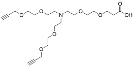 N-(Acid-PEG2)-N-bis(PEG2-propargyl)
