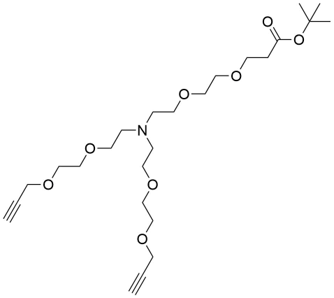 N-(t-butyl ester-PEG2)-N-bis(PEG2-propargyl)