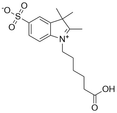 1-(5-carboxypentyl)-2,3,3-trimethylindol-1-ium-5-sulfonate