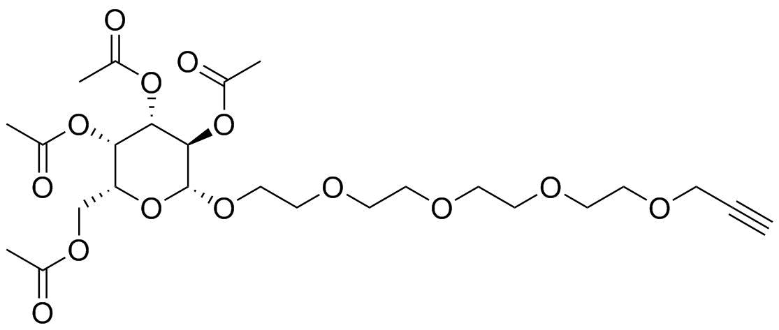 Propargyl-PEG5-tetra-Ac-beta-D-galactose