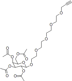 Propargyl-PEG5-tetra-Ac-beta-D-galactose
