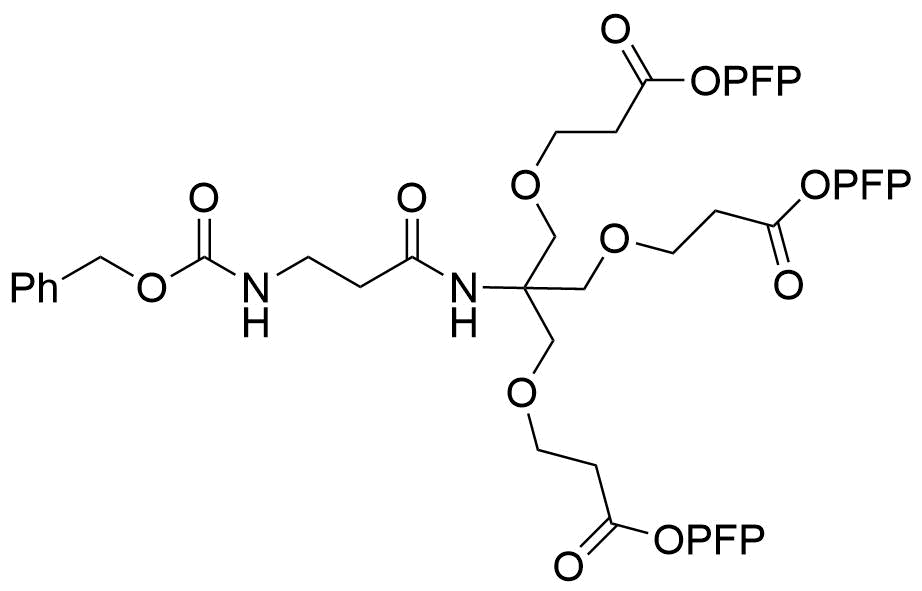 Cbz-NH-propionylamino-tris tri-PFP ester