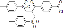4-(3-Tosyl-2-(tosylmethyl)propanoyl)benzoic acid chloride