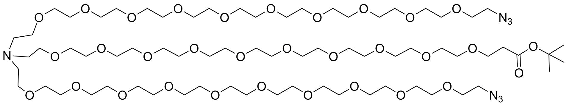 N-bis(Azido-PEG10)-N-(PEG10-NH-Boc)