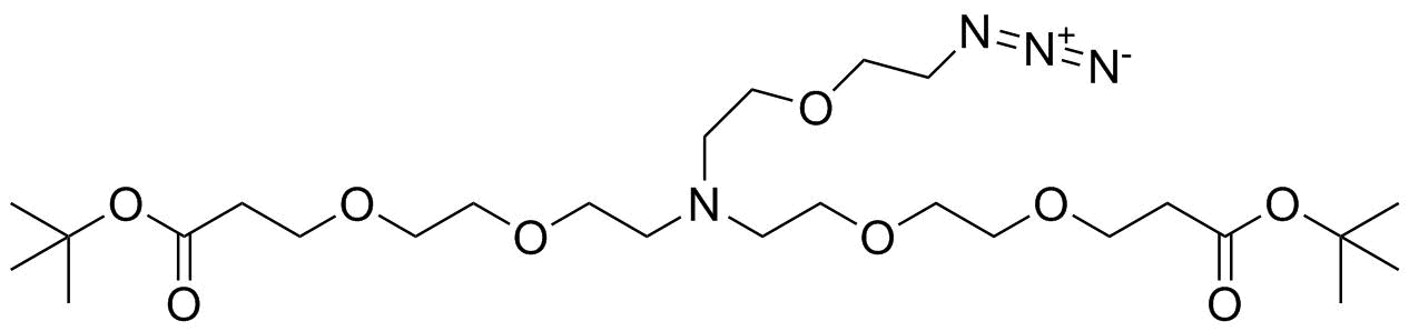 N-(Azido-PEG1)-N-bis(PEG2-t-butyl ester)