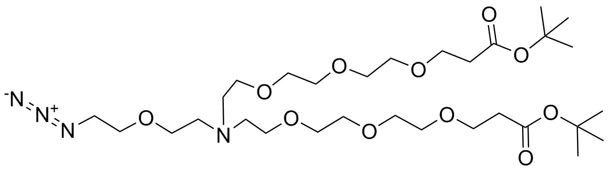 N-(Azido-PEG1)-N-bis(PEG3-t-butyl ester)