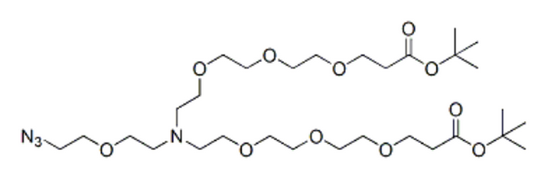 N-(Azido-PEG1)-N-bis(PEG3-t-butyl ester)