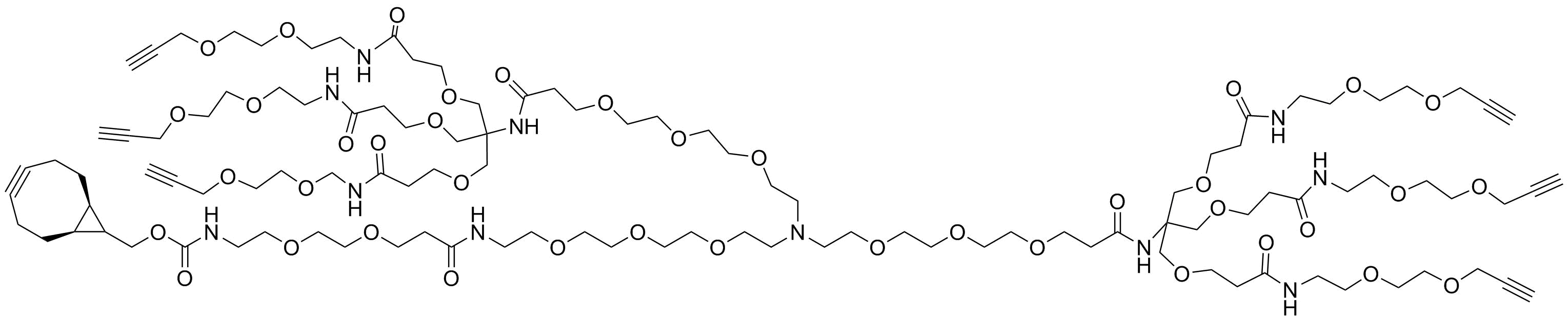 N-(endo-BCN-PEG2-amido-PEG3)-N-bis-(PEG3-Amino-Tri-(Propargyl-PEG2-ethoxymethyl)-methane)