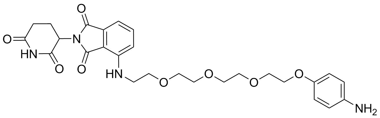 Pomalidomide-PEG4-Ph-NH2