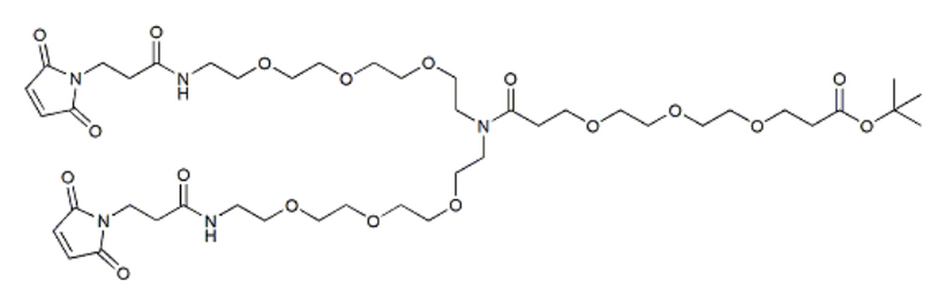 N-(t-butyl ester-PEG3)-N-bis(PEG3-Mal)