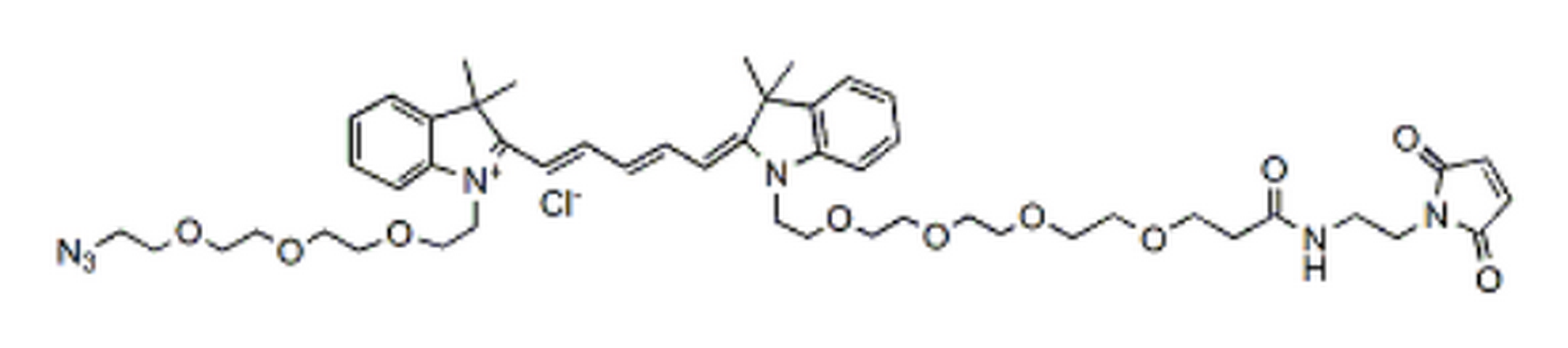 N-(azide-PEG3)-N'-(Mal-PEG4)-Cy5