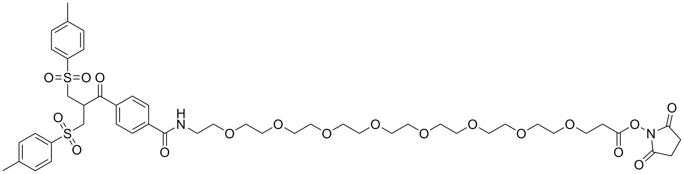 Bis-sulfone-PEG8-NHS Ester