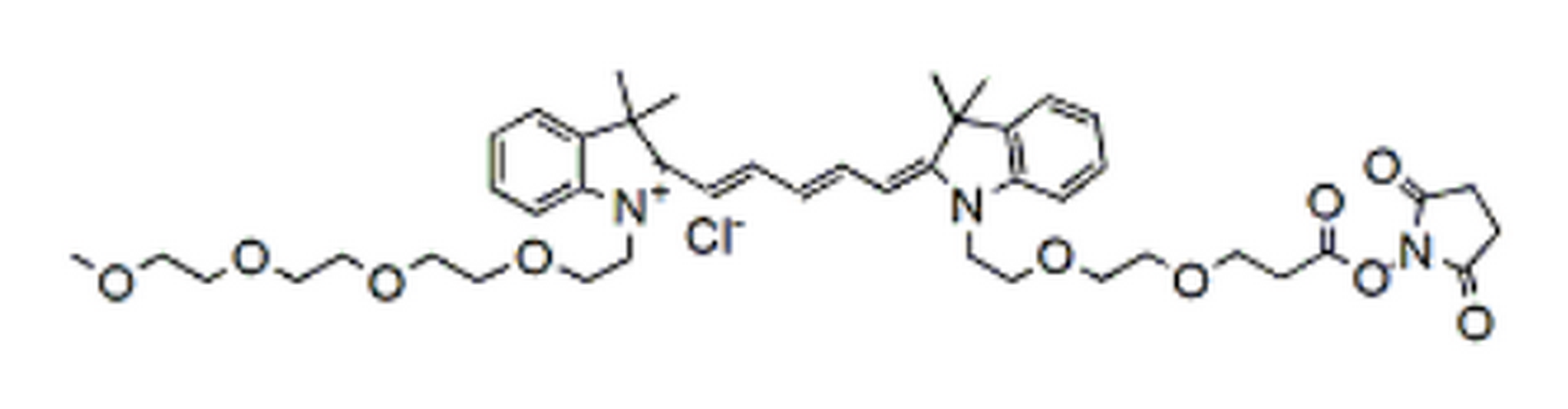 N-(m-PEG4)-N'-(PEG2-NHS ester)-Cy5
