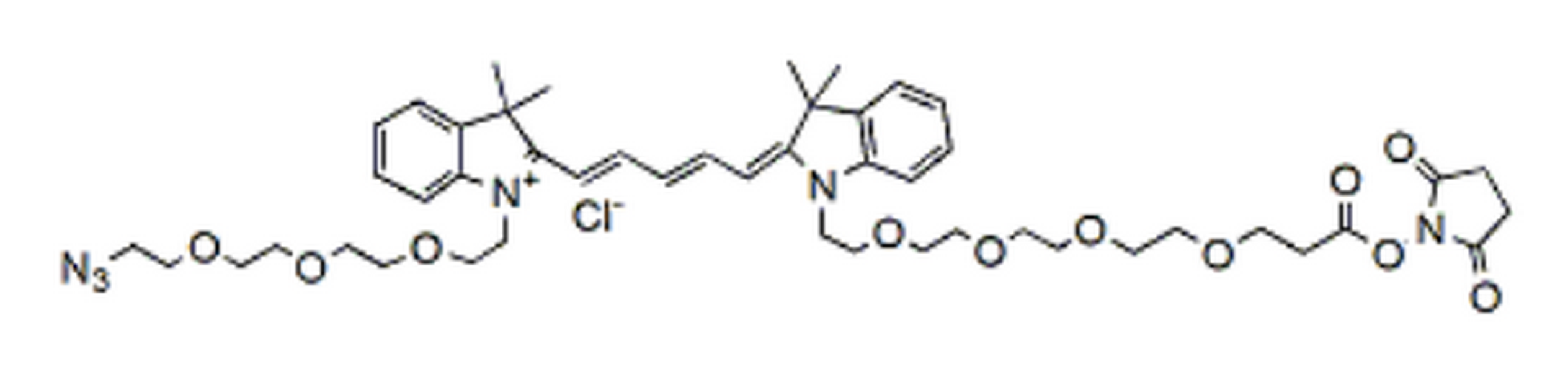 N-(azide-PEG3)-N'-(PEG4-NHS ester)-Cy5