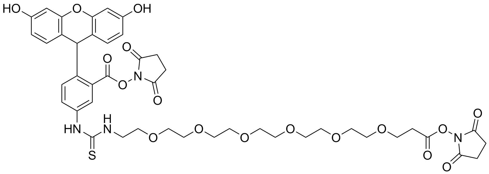 Fluorescein-PEG6-bis-NHS ester