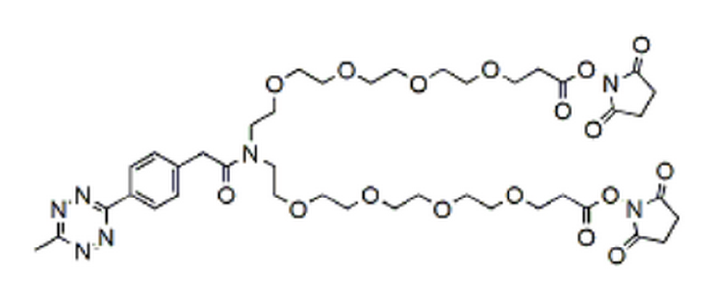 Methyltetrazine-amido-N-bis(PEG4-NHS ester)