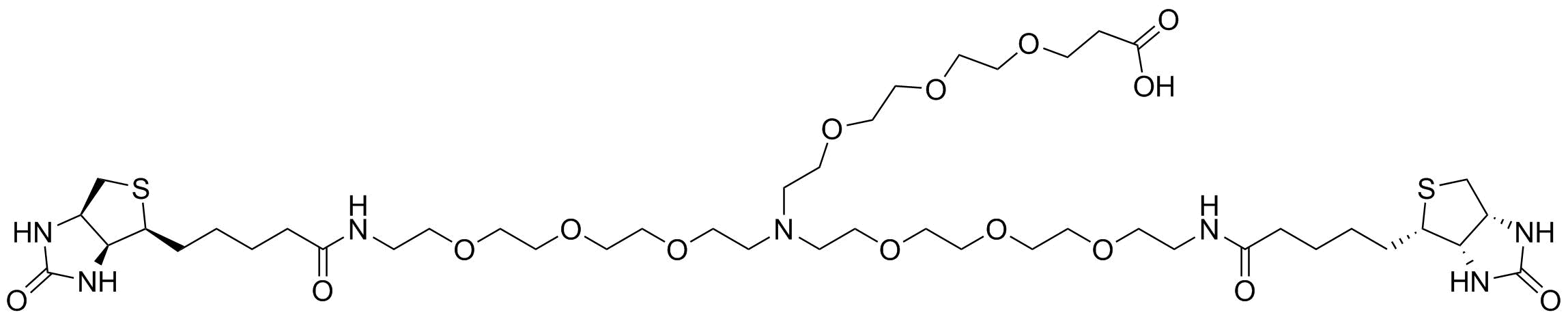 N-(acid-PEG3)-N-bis(PEG3-biotin)