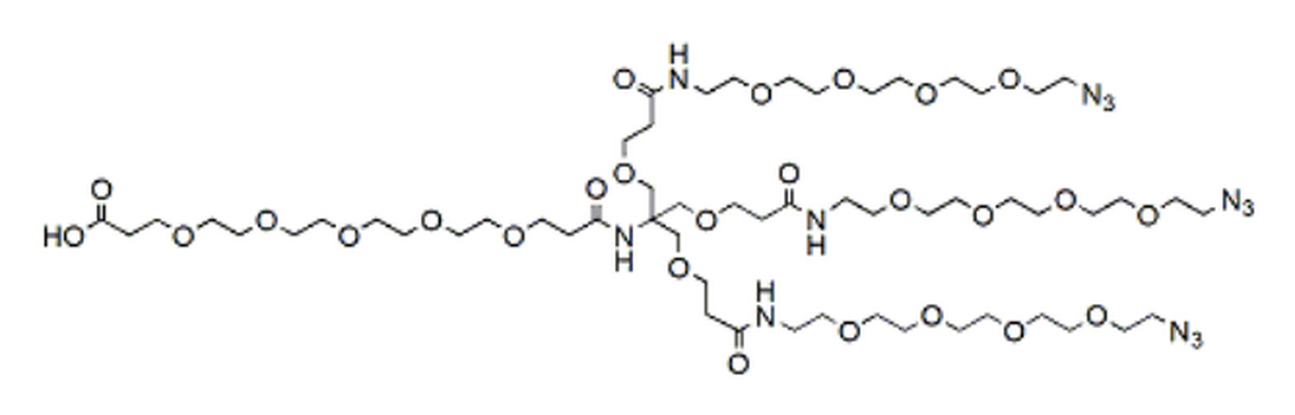 Acid-PEG5-Amide-Tri(3-methoxypropanamide-PEG4-Azide) Methane