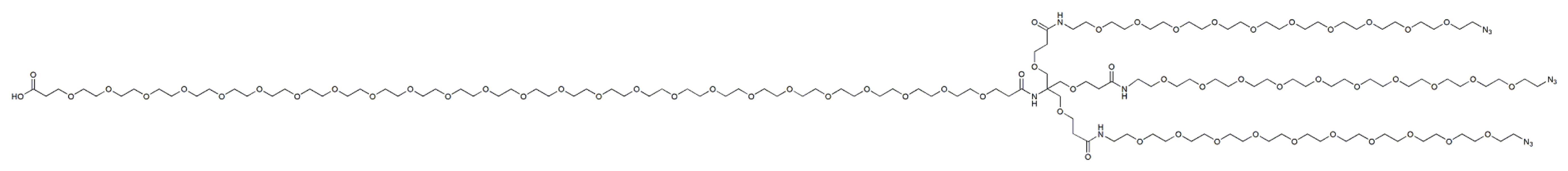 Acid-PEG25-Amide-Tri(3-methoxypropanamide-PEG10-Azide) Methane