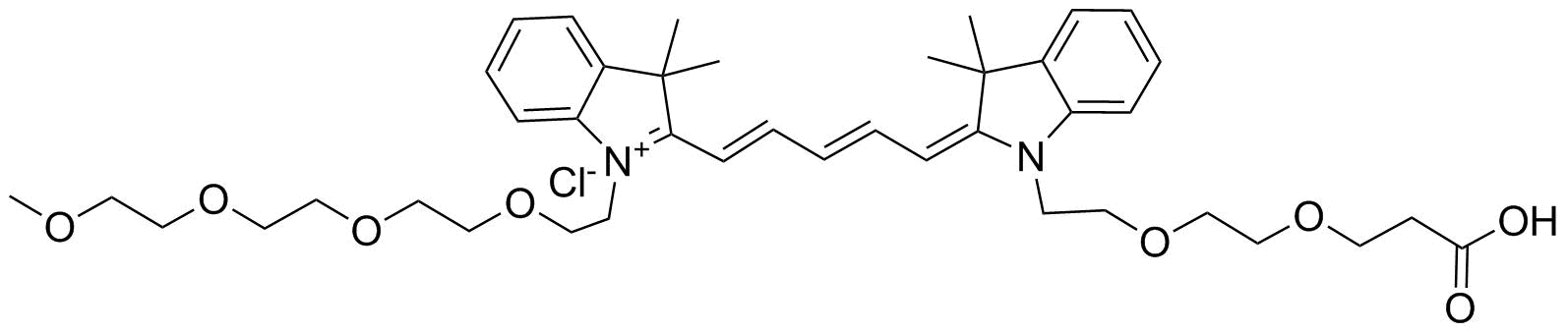 N-(m-PEG4)-N'-(PEG2-acid)-Cy5