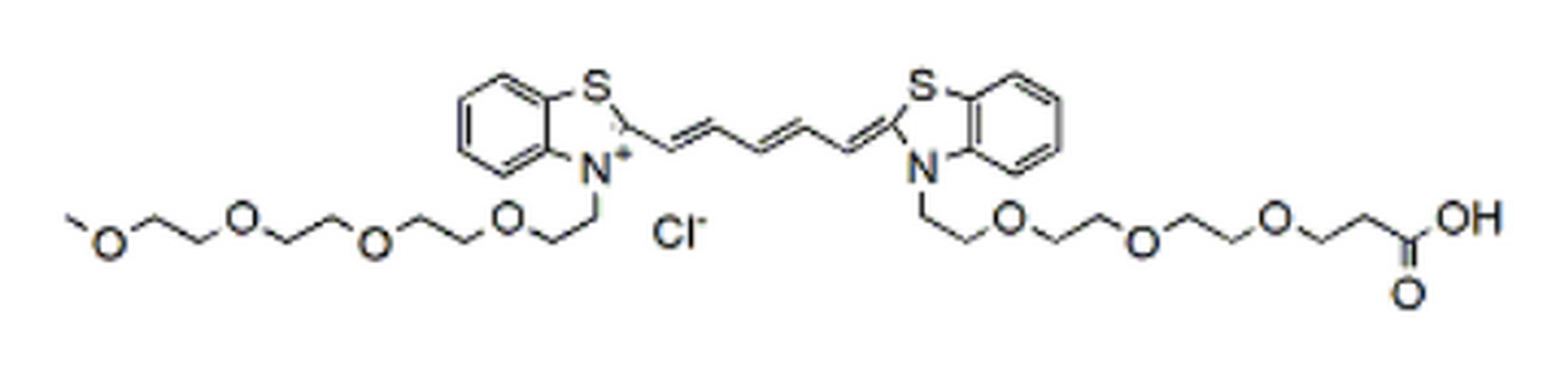 N-(m-PEG4)-N'-(acid-PEG3)-Benzothiazole Cy5