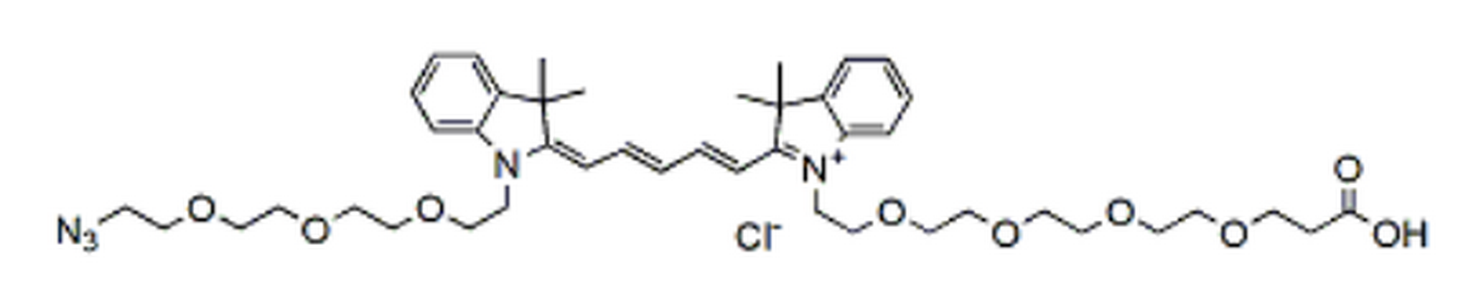 N-(azide-PEG3)-N'-(PEG4-acid)-Cy5
